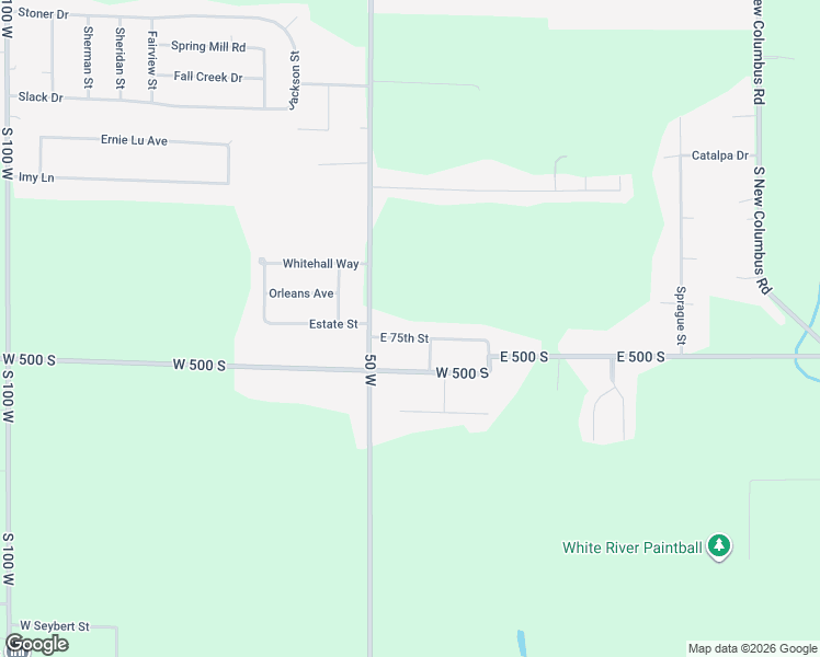 map of restaurants, bars, coffee shops, grocery stores, and more near 120 East 75th Street in Anderson