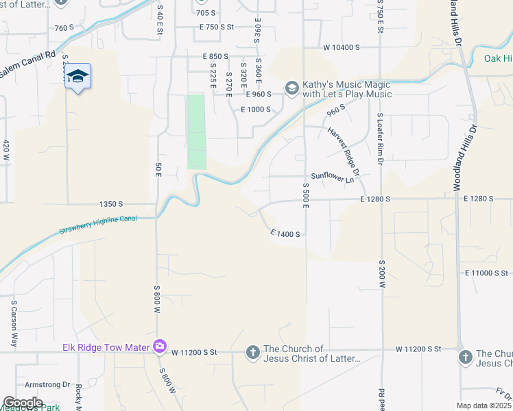 map of restaurants, bars, coffee shops, grocery stores, and more near 761 East Selman Ridge Drive in Payson