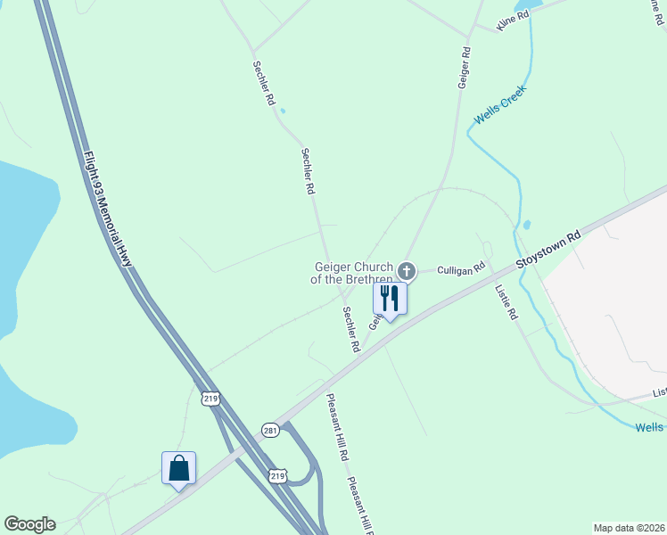 map of restaurants, bars, coffee shops, grocery stores, and more near 230 Sechler Road in Somerset