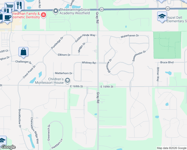 map of restaurants, bars, coffee shops, grocery stores, and more near 4643 McKinley Court in Noblesville