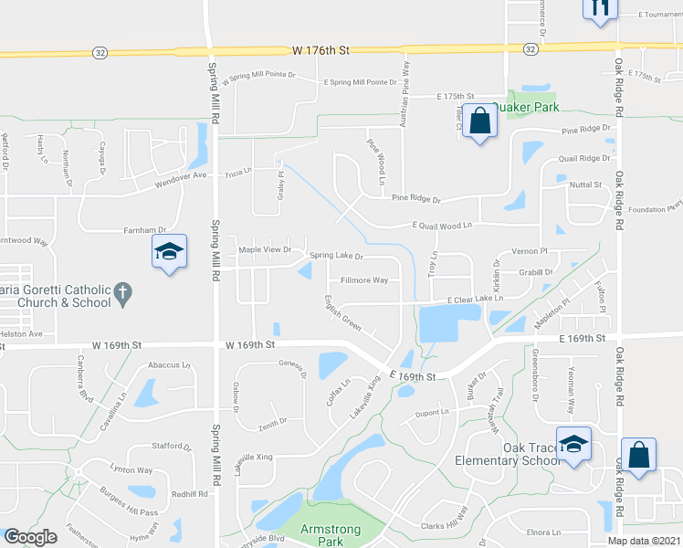 map of restaurants, bars, coffee shops, grocery stores, and more near 80 Fillmore Way in Westfield
