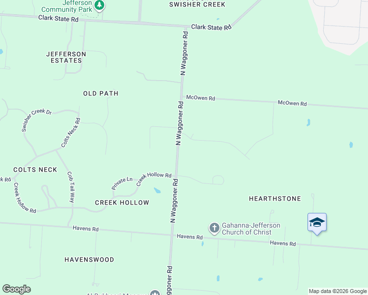 map of restaurants, bars, coffee shops, grocery stores, and more near 3930 North Waggoner Road in Blacklick