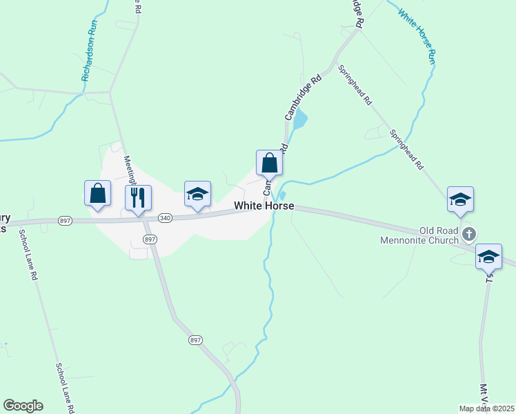 map of restaurants, bars, coffee shops, grocery stores, and more near 5645 Old Philadelphia Pike in Gap
