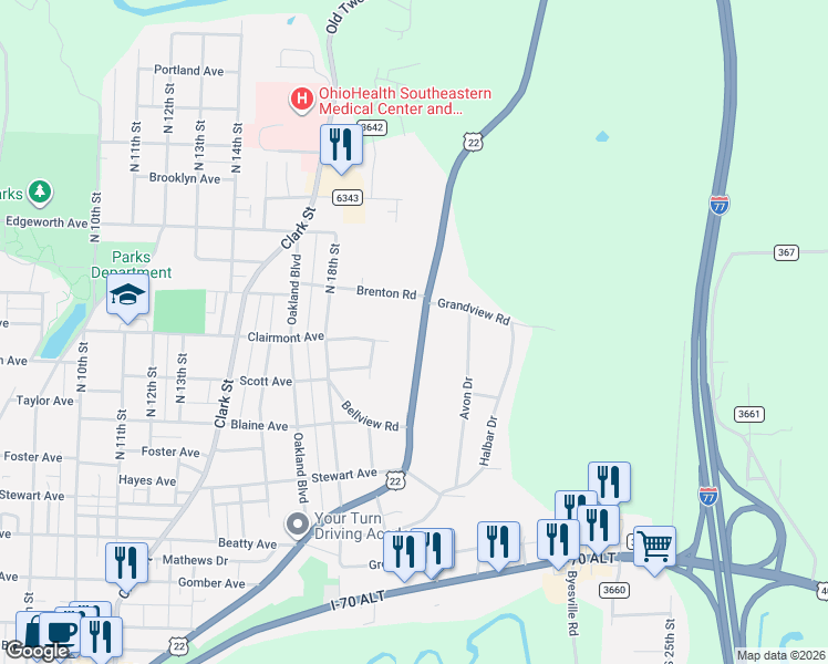 map of restaurants, bars, coffee shops, grocery stores, and more near 921-999 Highland Avenue in Cambridge