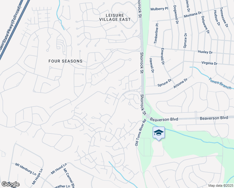 map of restaurants, bars, coffee shops, grocery stores, and more near 832A Inverness Court in Lakewood