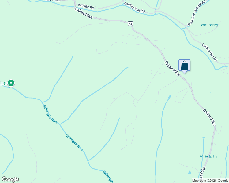 map of restaurants, bars, coffee shops, grocery stores, and more near 494 Mustang Lane in Triadelphia
