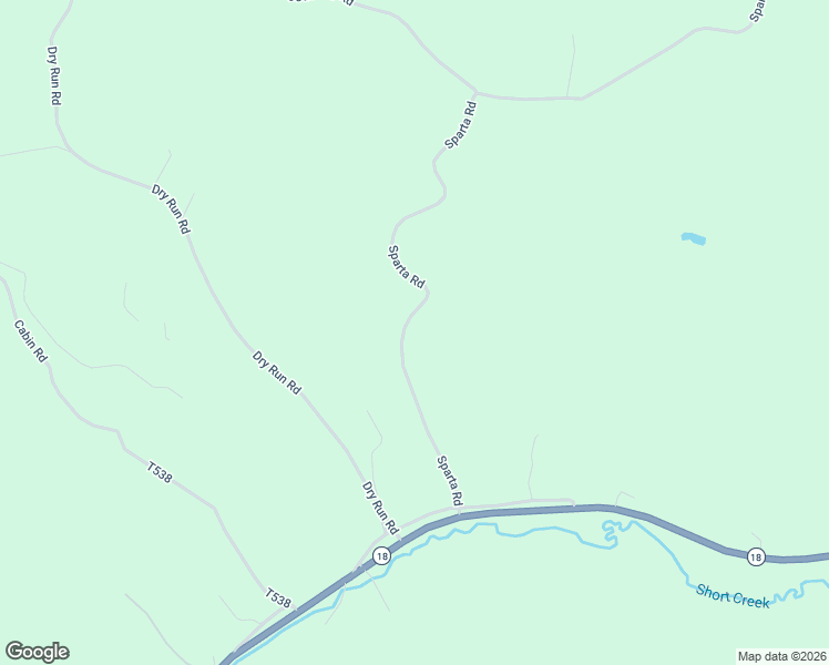 map of restaurants, bars, coffee shops, grocery stores, and more near 79 Sparta Road in Prosperity