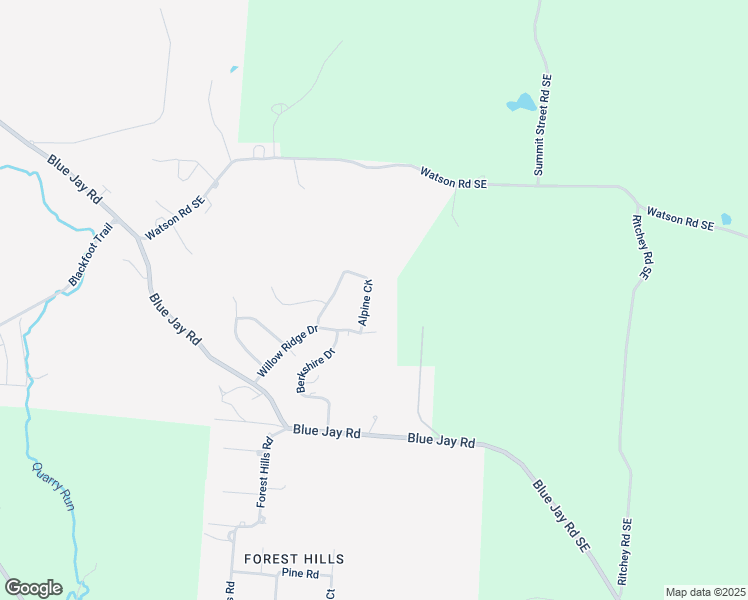 map of restaurants, bars, coffee shops, grocery stores, and more near 733 Alpine Circle in Heath