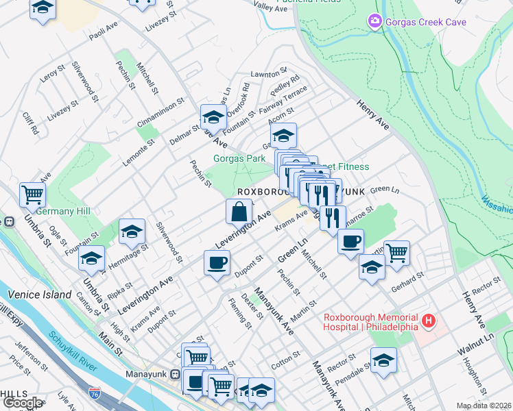 map of restaurants, bars, coffee shops, grocery stores, and more near 439 Ripka Street in Philadelphia