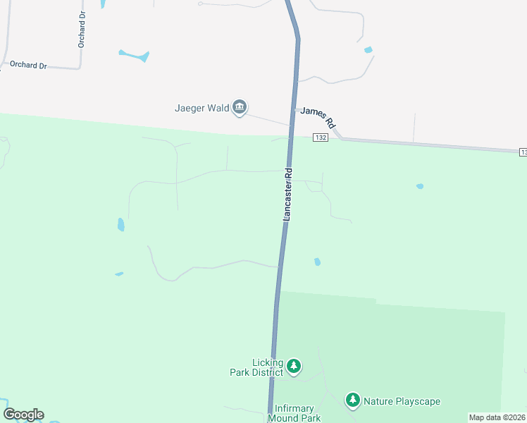 map of restaurants, bars, coffee shops, grocery stores, and more near 3758 Lancaster Road in Granville
