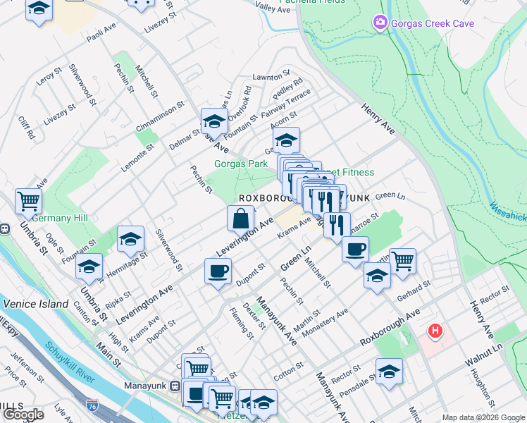 map of restaurants, bars, coffee shops, grocery stores, and more near 439 Ripka Street in Philadelphia