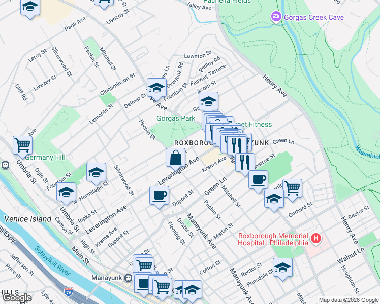 map of restaurants, bars, coffee shops, grocery stores, and more near 439 Ripka Street in Philadelphia