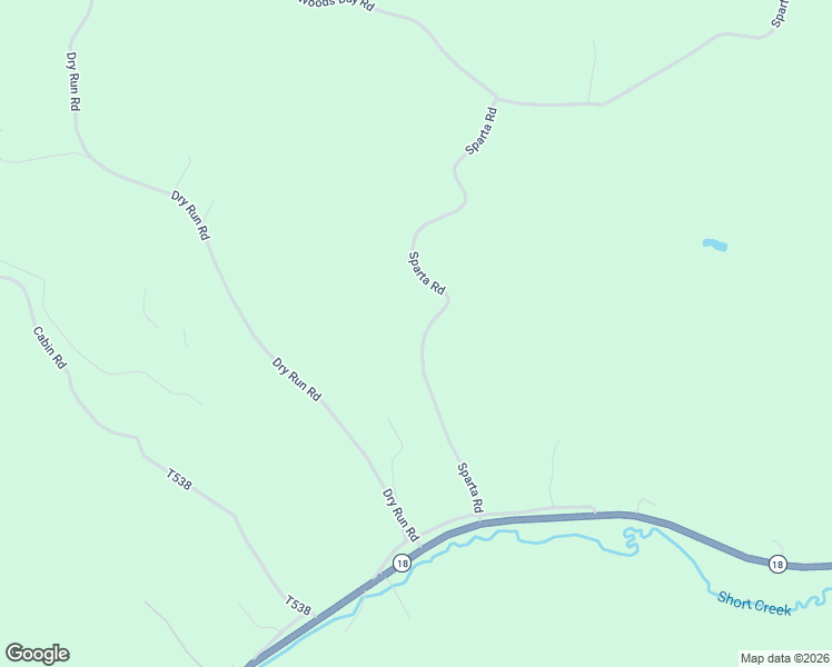 map of restaurants, bars, coffee shops, grocery stores, and more near 79 Sparta Road in Prosperity