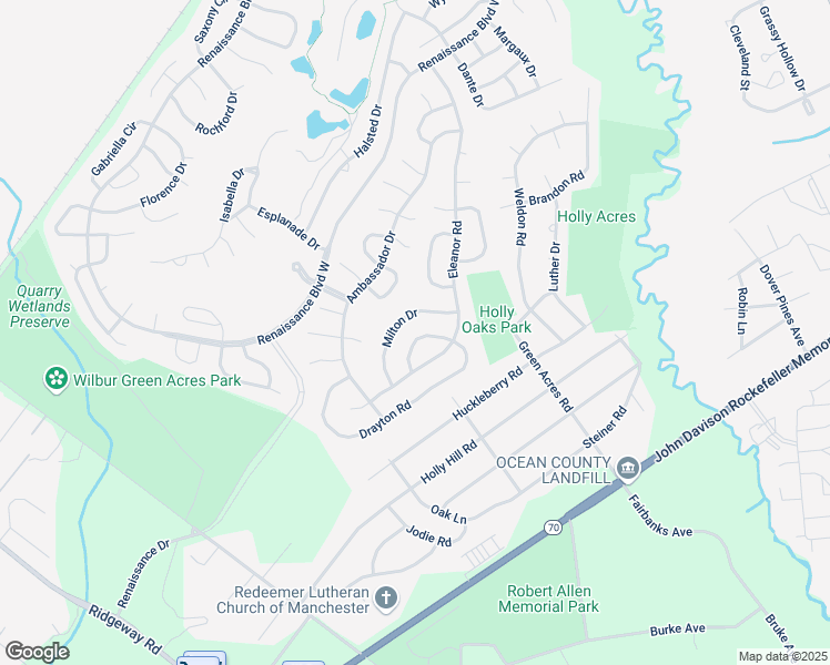 map of restaurants, bars, coffee shops, grocery stores, and more near 16 Medici Drive in Manchester Township