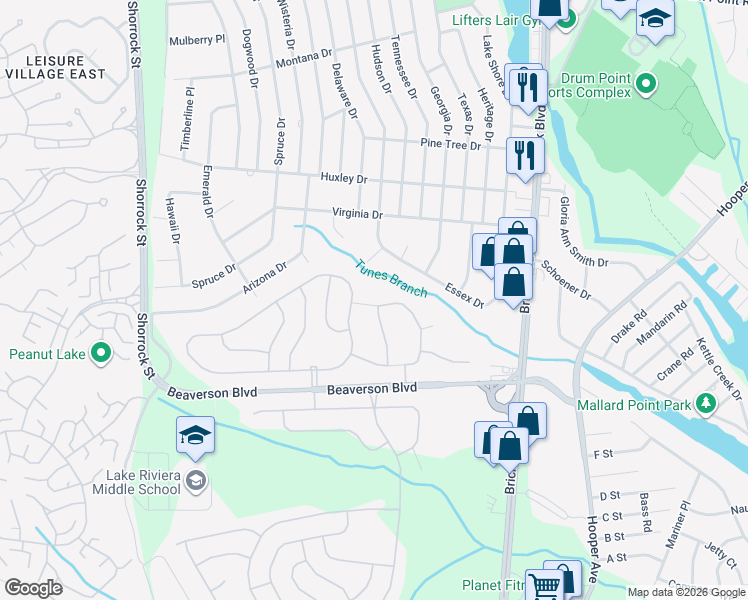 map of restaurants, bars, coffee shops, grocery stores, and more near 86 Regent Circle in Brick Township