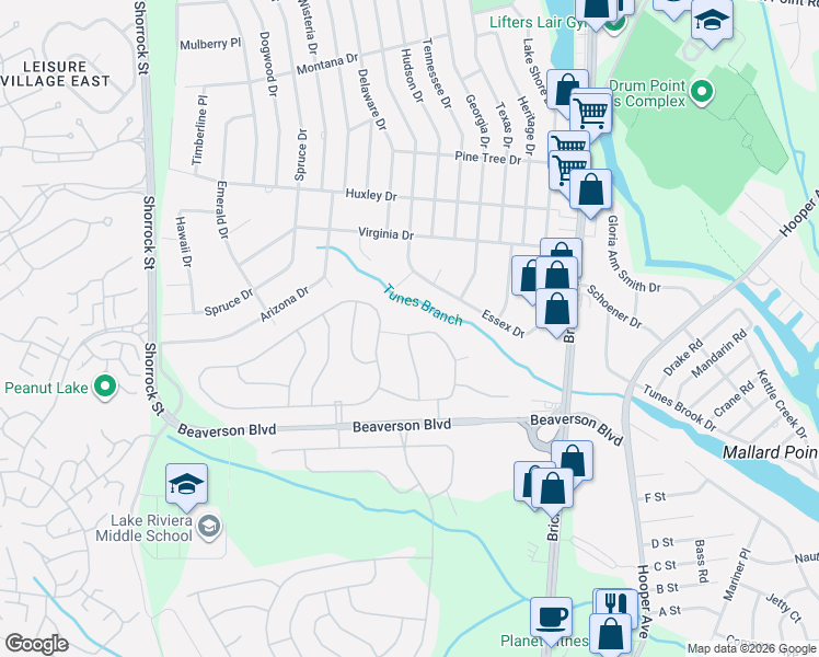 map of restaurants, bars, coffee shops, grocery stores, and more near 86 Regent Circle in Brick Township