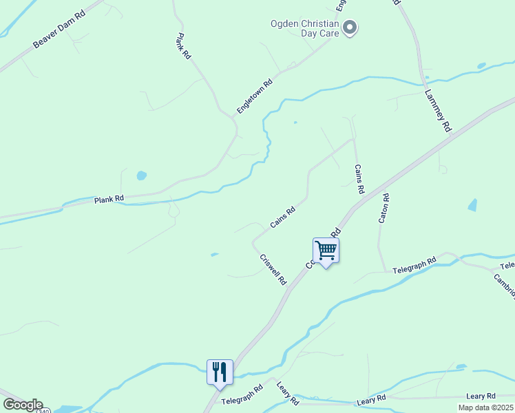 map of restaurants, bars, coffee shops, grocery stores, and more near 103 Clydesdale Circle in Honey Brook
