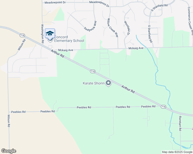 map of restaurants, bars, coffee shops, grocery stores, and more near 2678 Ohio 718 in Troy