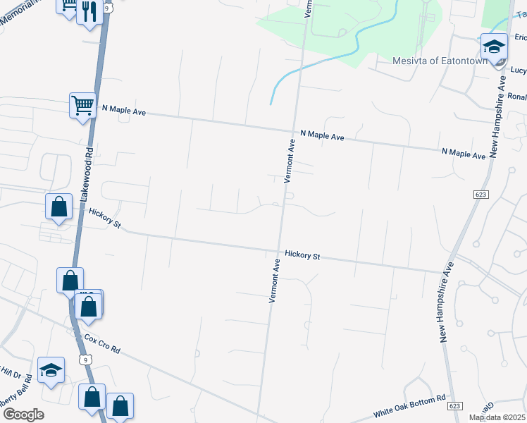 map of restaurants, bars, coffee shops, grocery stores, and more near 102 Starc Road in Toms River
