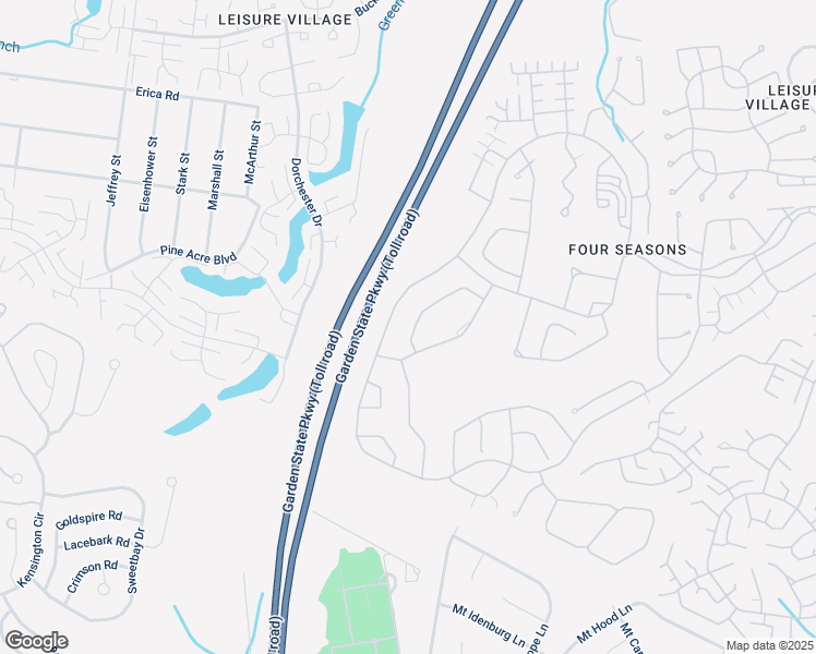 map of restaurants, bars, coffee shops, grocery stores, and more near 41 Greensprings Drive in Lakewood