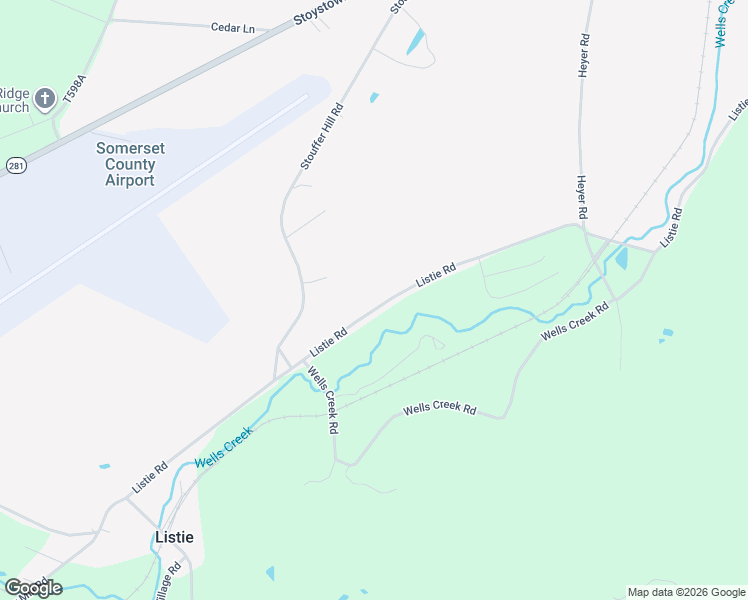 map of restaurants, bars, coffee shops, grocery stores, and more near 928 Listie Road in Friedens