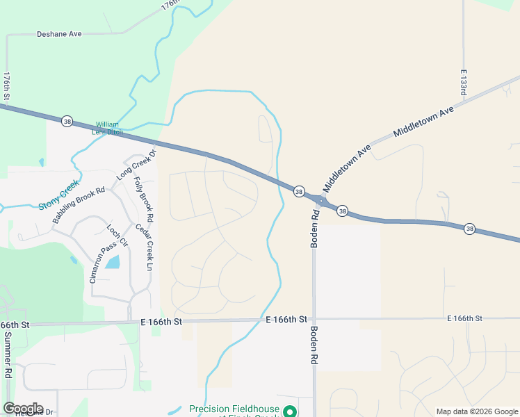 map of restaurants, bars, coffee shops, grocery stores, and more near 12798 Indiana 38 in Noblesville