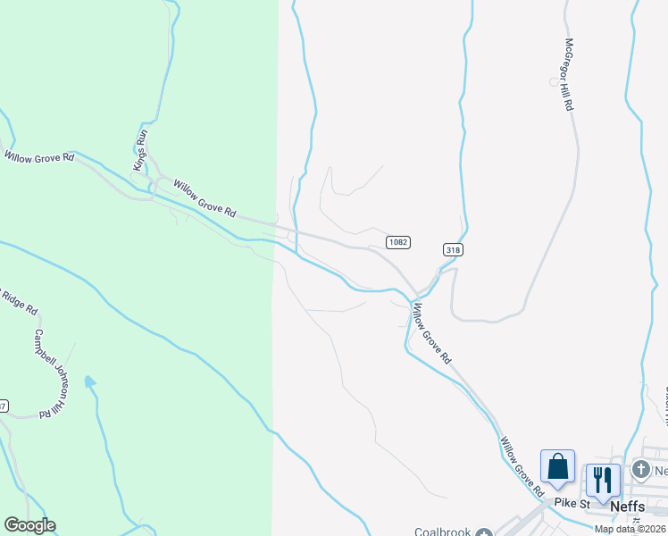 map of restaurants, bars, coffee shops, grocery stores, and more near 65751 West Echo Road in Bellaire