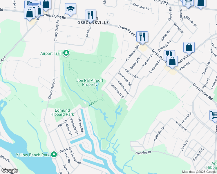 map of restaurants, bars, coffee shops, grocery stores, and more near 240 Sky Manor Boulevard in Brick Township