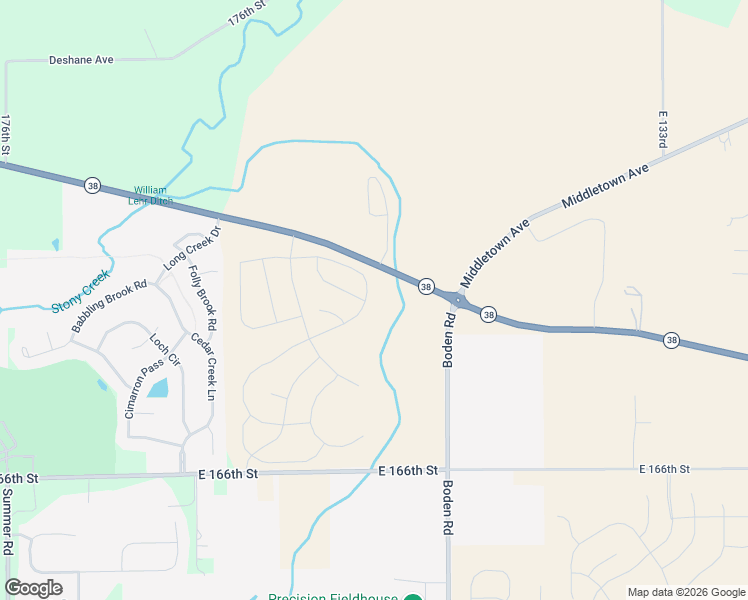map of restaurants, bars, coffee shops, grocery stores, and more near 12798 Indiana 38 in Noblesville