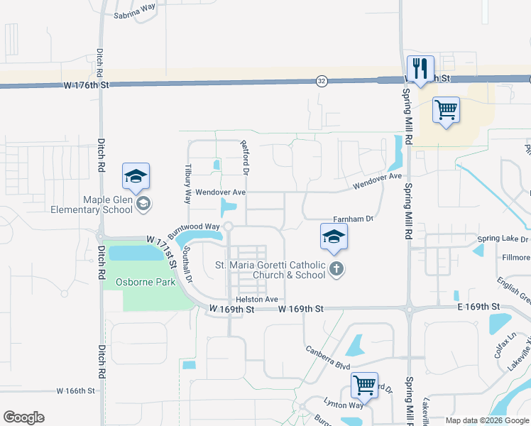 map of restaurants, bars, coffee shops, grocery stores, and more near 865 Northwich Avenue in Westfield