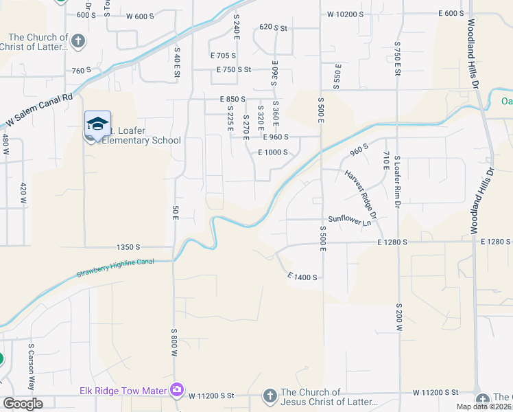 map of restaurants, bars, coffee shops, grocery stores, and more near 1174 South 300 East in Salem