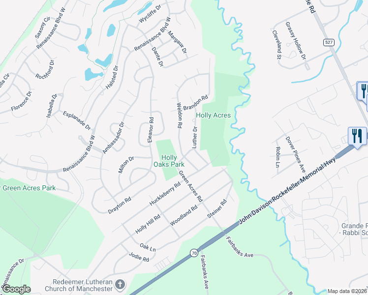 map of restaurants, bars, coffee shops, grocery stores, and more near 501 Green Acres Road in Manchester Township