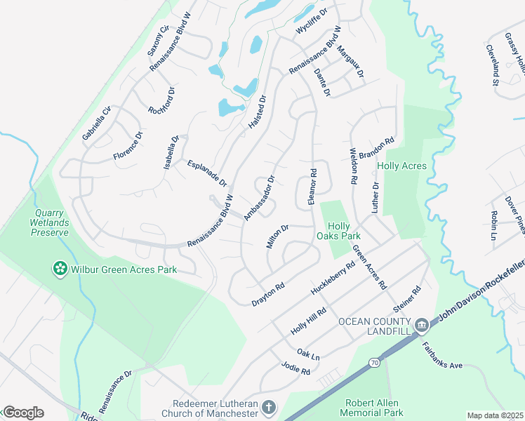 map of restaurants, bars, coffee shops, grocery stores, and more near 4 Gascony Circle in Manchester Township