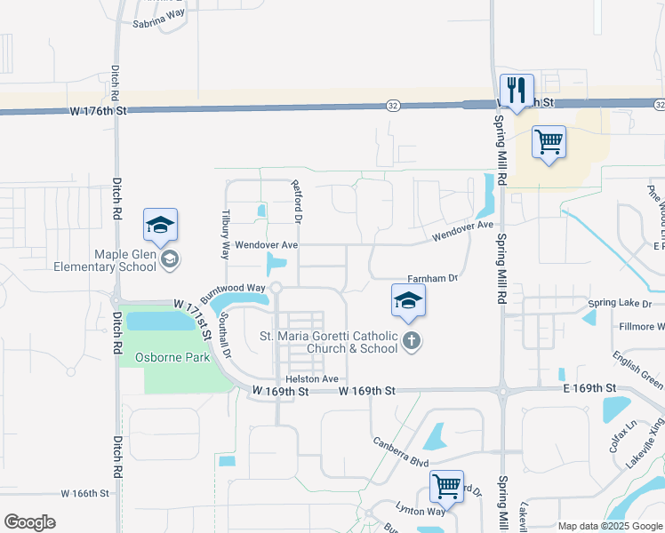 map of restaurants, bars, coffee shops, grocery stores, and more near 865 Northwich Avenue in Westfield