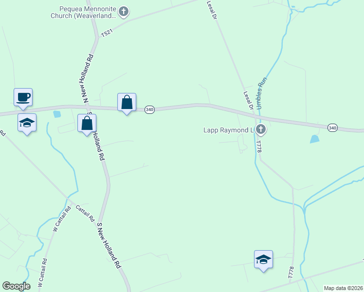 map of restaurants, bars, coffee shops, grocery stores, and more near 4186 Old Philadelphia Pike in Gordonville