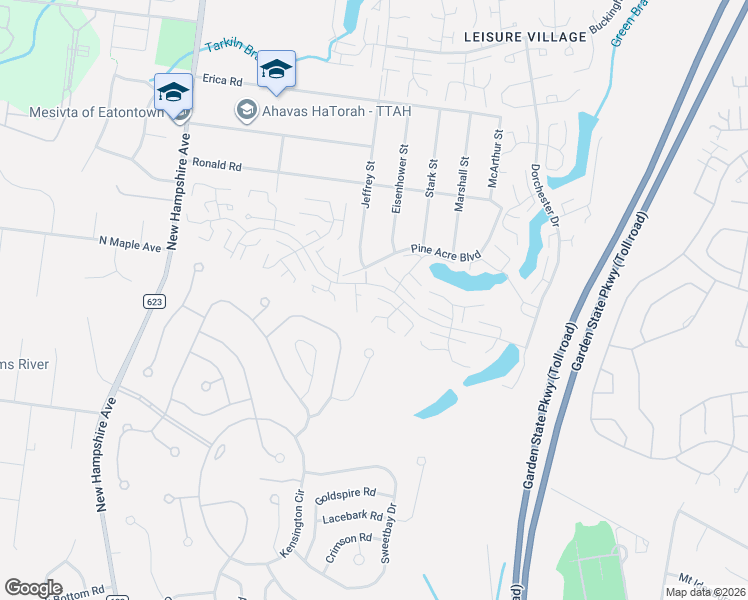 map of restaurants, bars, coffee shops, grocery stores, and more near 453B Cheshire Court in Lakewood