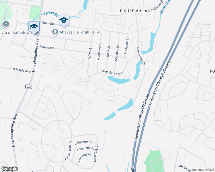 map of restaurants, bars, coffee shops, grocery stores, and more near 386A Chatham Court in Lakewood