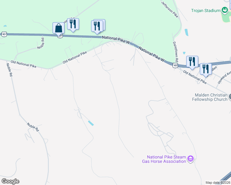 map of restaurants, bars, coffee shops, grocery stores, and more near 165 Conti Road in Brownsville