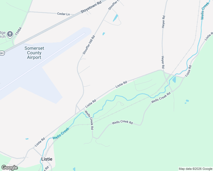 map of restaurants, bars, coffee shops, grocery stores, and more near 928 Listie Road in Friedens