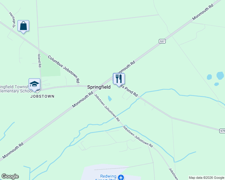 map of restaurants, bars, coffee shops, grocery stores, and more near 2212 Saylors Pond Road in Springfield