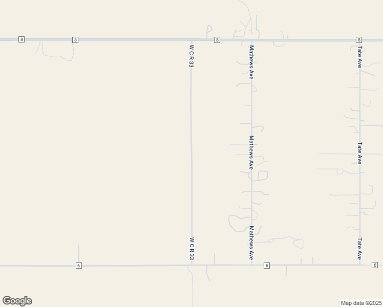 map of restaurants, bars, coffee shops, grocery stores, and more near West C R 33 in Fort Lupton