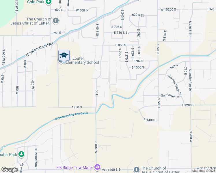 map of restaurants, bars, coffee shops, grocery stores, and more near 1148 South 130 East in Salem