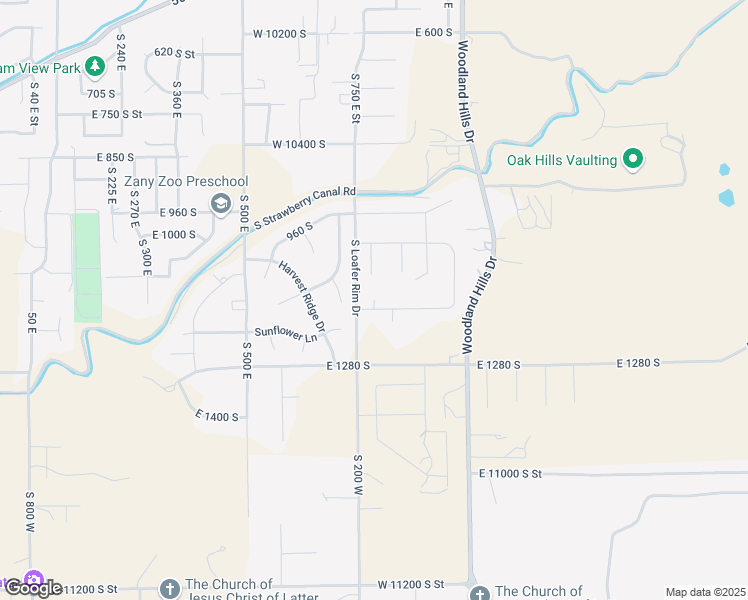 map of restaurants, bars, coffee shops, grocery stores, and more near 1145 South 780 East in Salem