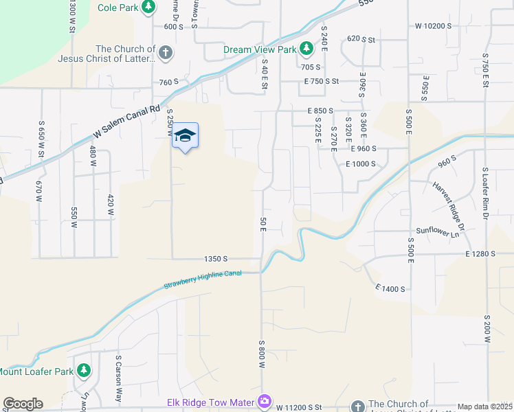 map of restaurants, bars, coffee shops, grocery stores, and more near 1146 50 East in Salem