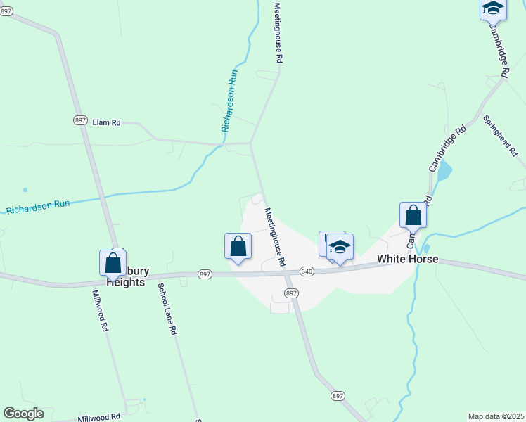 map of restaurants, bars, coffee shops, grocery stores, and more near 116 Meetinghouse Road in Gap