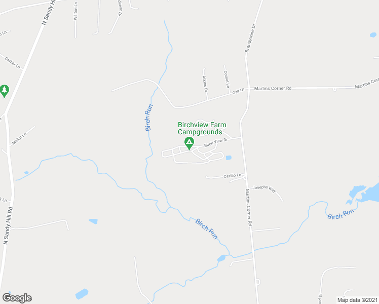map of restaurants, bars, coffee shops, grocery stores, and more near 100 Birch View Drive in Coatesville