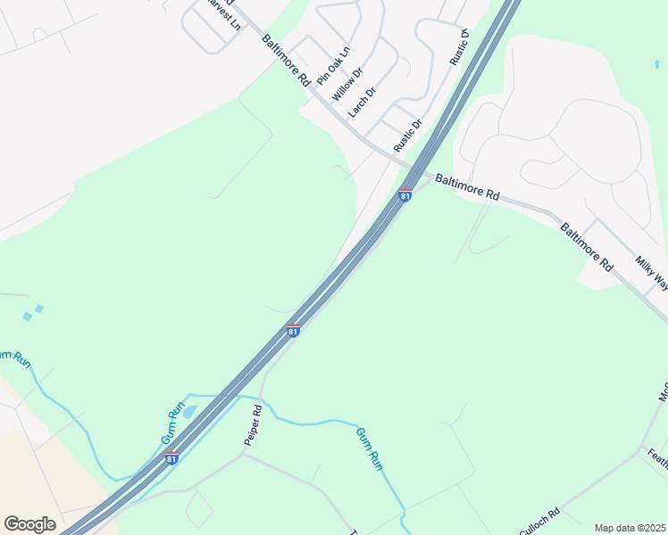 map of restaurants, bars, coffee shops, grocery stores, and more near 40 Koser Lane in Shippensburg