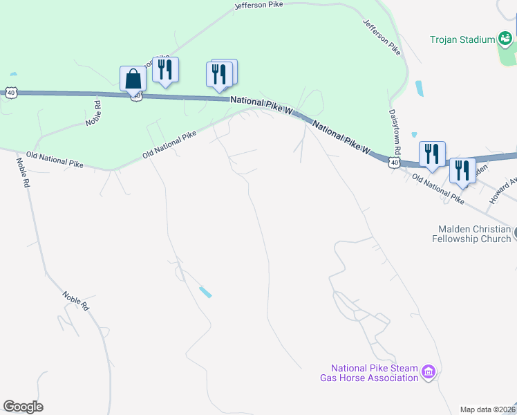 map of restaurants, bars, coffee shops, grocery stores, and more near 165 Conti Road in Brownsville
