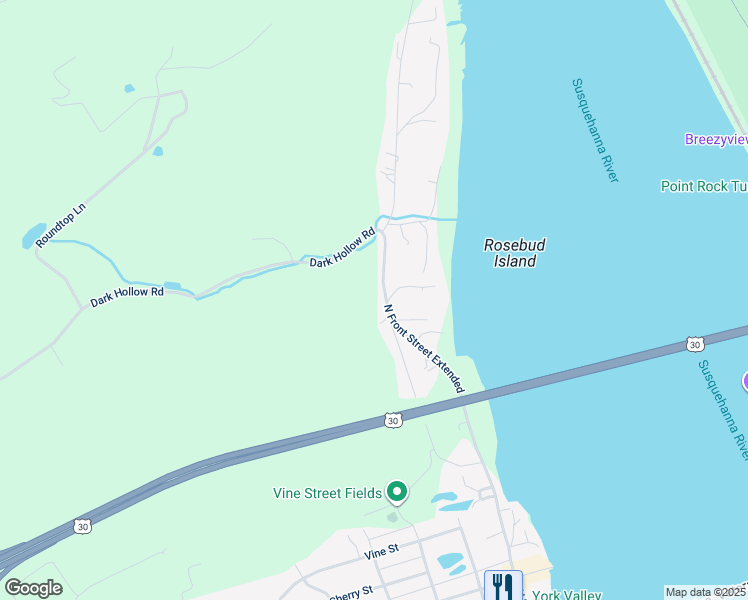map of restaurants, bars, coffee shops, grocery stores, and more near 847 North Front Street Extension in Wrightsville