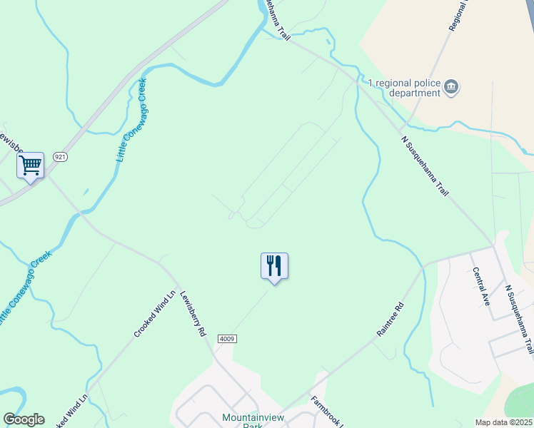 map of restaurants, bars, coffee shops, grocery stores, and more near 526 Darrow Road in York